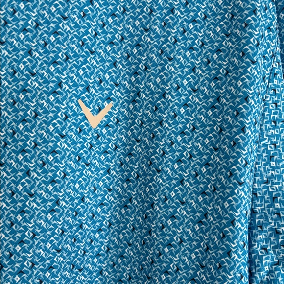 Callaway Men's Opti-Dri Patterned Blue Polo Shirt - Picture 4 of 4